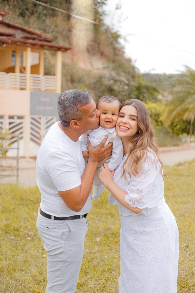 Thais Trindade com a família